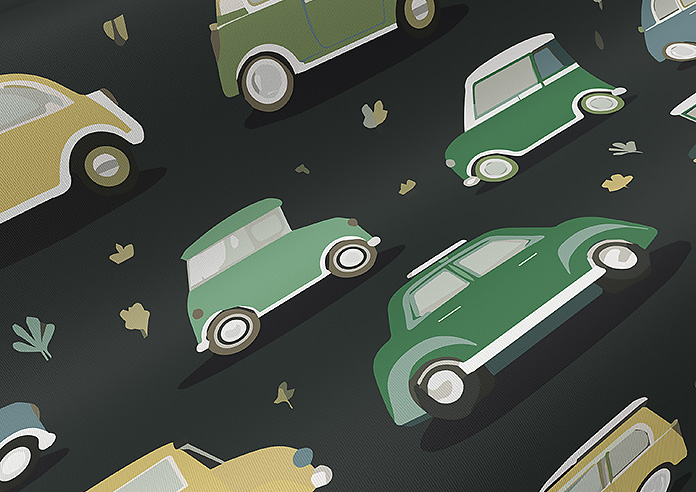 Roadtrip, Forest Green - Roller Blind - Image 4
